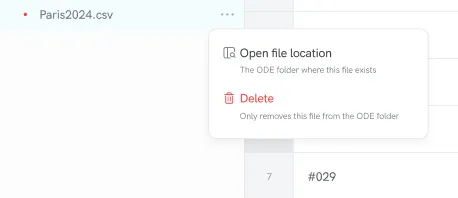 Open file location